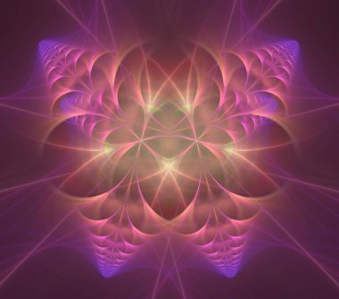 Çizimler saykodelik fraktal fraktal fraktal geometrik renkli süsleme 3D