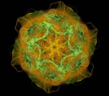 Çizimler saykodelik fraktal fraktal fraktal geometrik renkli süsleme 3D