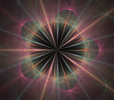 Çizimler saykodelik fraktal fraktal fraktal geometrik renkli süsleme 3D