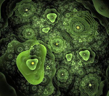 Çizimler saykodelik fraktal fraktal fraktal geometrik renkli süsleme 3D