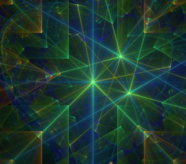 Çizimler saykodelik fraktal fraktal fraktal geometrik renkli süsleme 3D