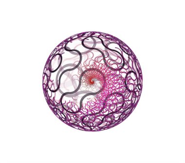 Kaleydoskop soyut sanat güzel fantezi fraktal grafik mandala 3D canlandırma