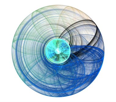 Çizimler saykodelik fraktal fraktal fraktal geometrik renkli süsleme 3D