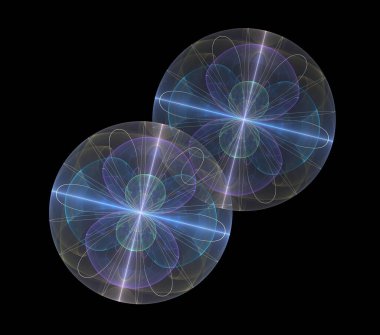 Çizimler saykodelik fraktal fraktal fraktal geometrik renkli süsleme 3D