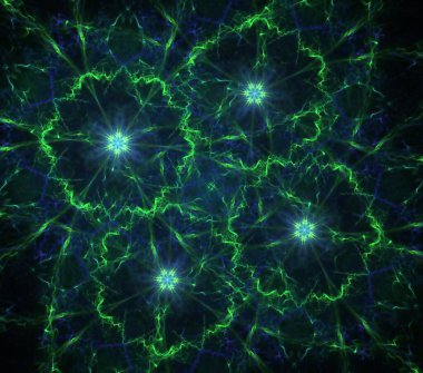 Çizimler saykodelik fraktal fraktal fraktal geometrik renkli süsleme 3D 