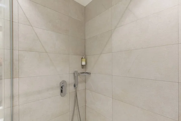 Bathroom Interior Glass Shower Cabin — Stok fotoğraf