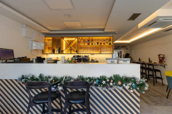 Interieur Van Een Leeg Café Bar Restaurant — Stockfoto