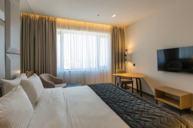 Lüks Çift Kişilik Yatak otel yatak sabah iç