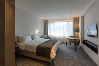 Lüks Çift Kişilik Yatak otel yatak sabah iç