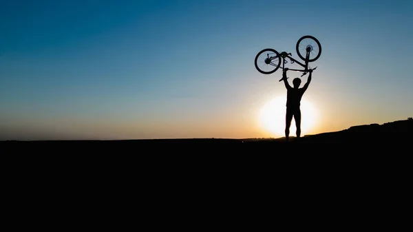 Ekstrem Bisiklet Seven Birinin Yaşam Tarzından Iyi Bir Örnek — Stok fotoğraf