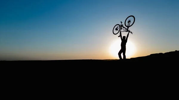 Ekstrem Bisiklet Seven Birinin Yaşam Tarzından Iyi Bir Örnek — Stok fotoğraf
