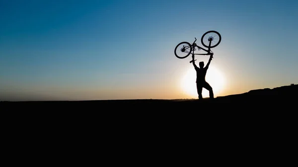 Успішний Велосипедист Активний Спортсмен Енергетична Людина — стокове фото