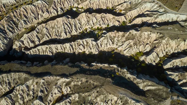 カッパドキアの伝説的な地域 ウォーキングパス 観光の質感と壮大な魅力的な景色 — ストック写真