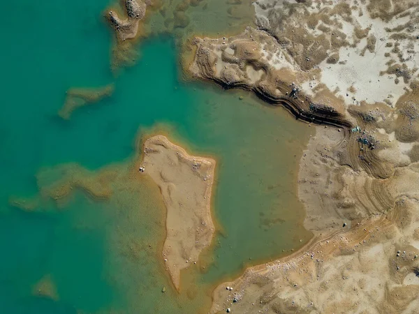 Problemas Hídricos Barragens Lagoas Deterioração Sua Textura Alterações Climáticas Ecossistema — Fotografia de Stock