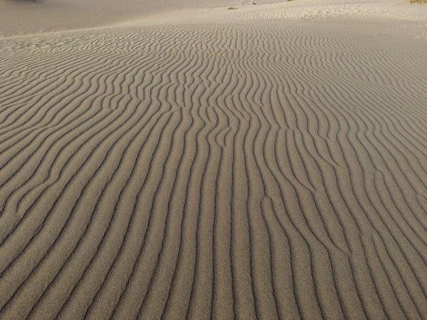 Tramonto Sullo Sfondo Delle Dune Sabbia Del Deserto Patara Antalya — Foto Stock