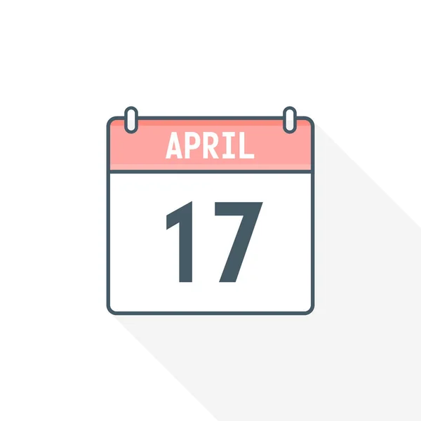 Ikona Kalendarza Kwietnia Kwiecień Kalendarz Data Miesiąc Ikona Wektor Ilustrator — Wektor stockowy