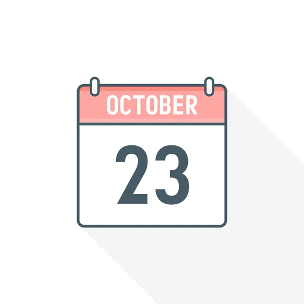 Ikona Kalendarza Października Październik Kalendarz Data Miesiąc Ikona Wektor Ilustrator — Wektor stockowy
