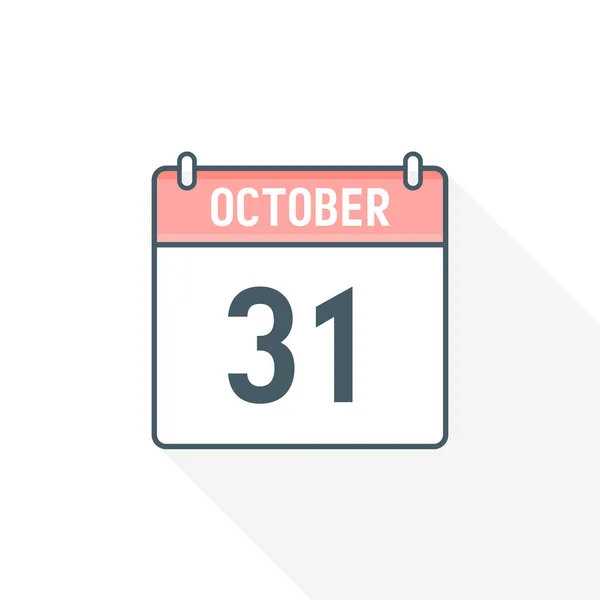 Kalendersymbol Oktober Oktober Kalender Datum Monat Symbol Vektor Illustrator — Stockvektor