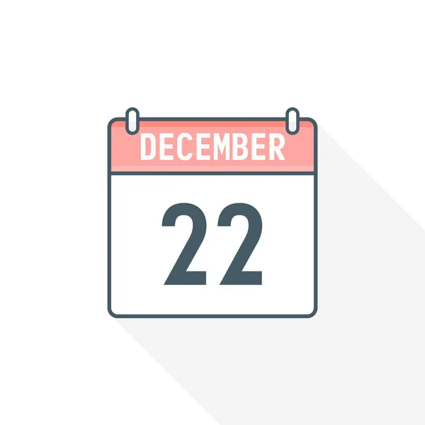 Ikon Kalender Desember Tanggal Desember Kalender Vektor Ikon Ilustrator - Stok Vektor