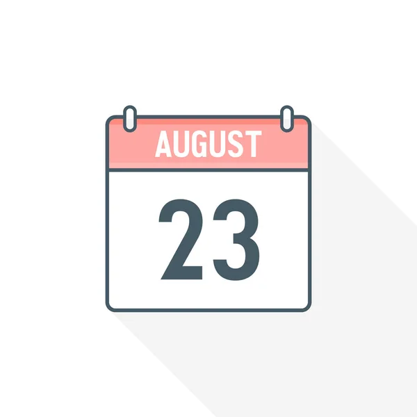 Agosto Icono Del Calendario Agosto Calendario Fecha Mes Icono Vector — Vector de stock