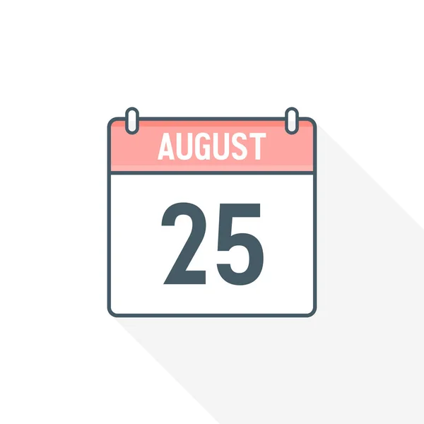 Иконка Календаря Августа Августа Календарь Дата Месяц Иконка Векторный Иллюстратор — стоковый вектор