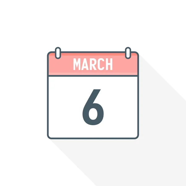 Kalendersymbol März März Kalender Datum Monat Symbol Vektor Illustrator — Stockvektor