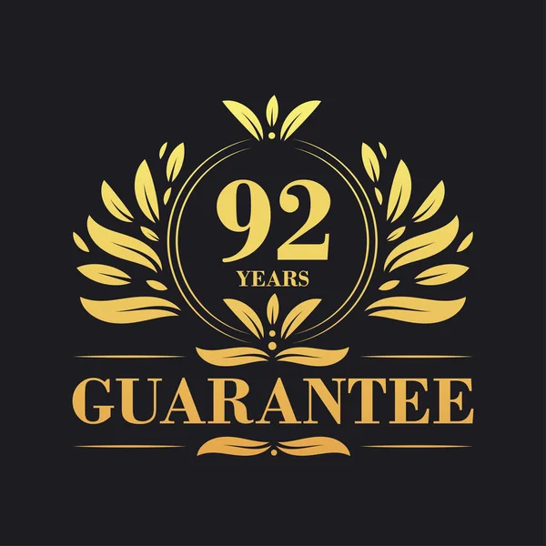 Years Guarantee Logo Vektor Years Guarantee Symbol — Stockový vektor
