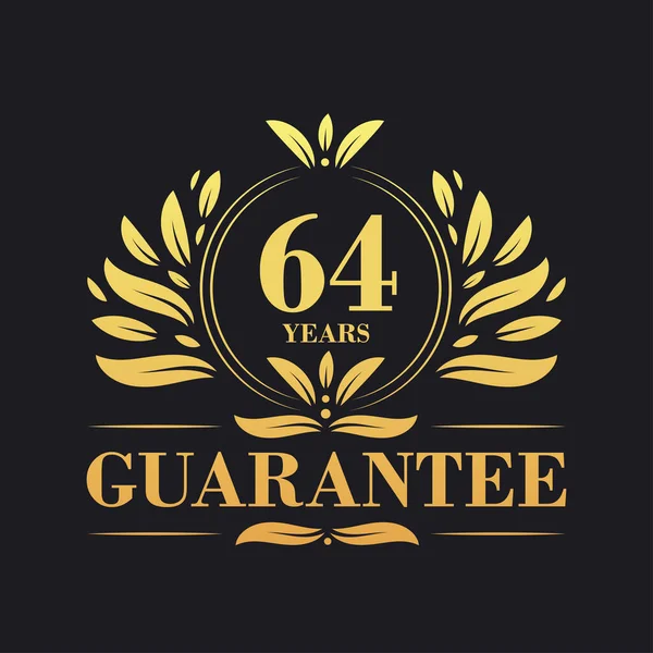 Anos Garantia Logotipo Vetor Símbolo Sinal Garantia Anos — Vetor de Stock