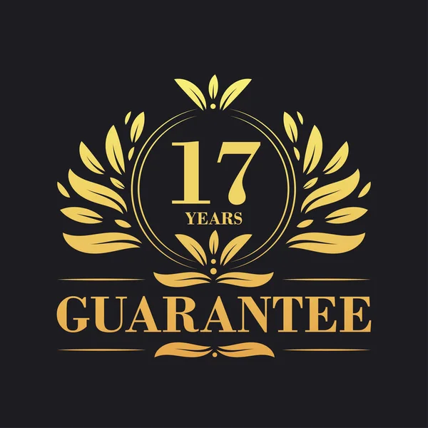 Anos Garantia Logotipo Vetor Símbolo Sinal Garantia Anos — Vetor de Stock