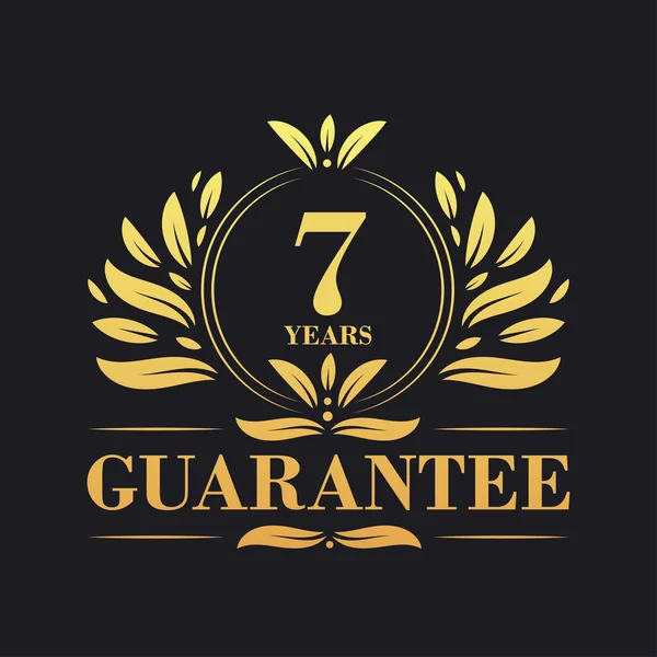 Anos Garantia Logotipo Vetor Símbolo Sinal Garantia Anos —  Vetores de Stock