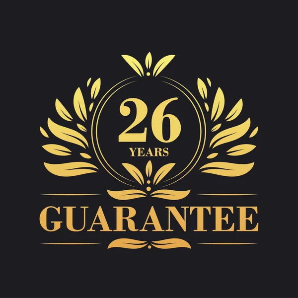 Yıl Garanti Logo Vektörü Yıl Garanti Mza Sembolü — Stok Vektör