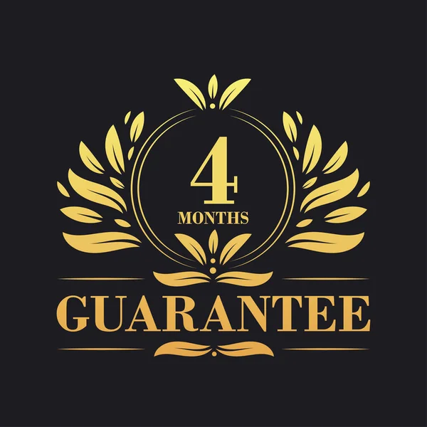 Months Guarantee Logo Vector Months Guarantee Sign Symbol — Stock Vector