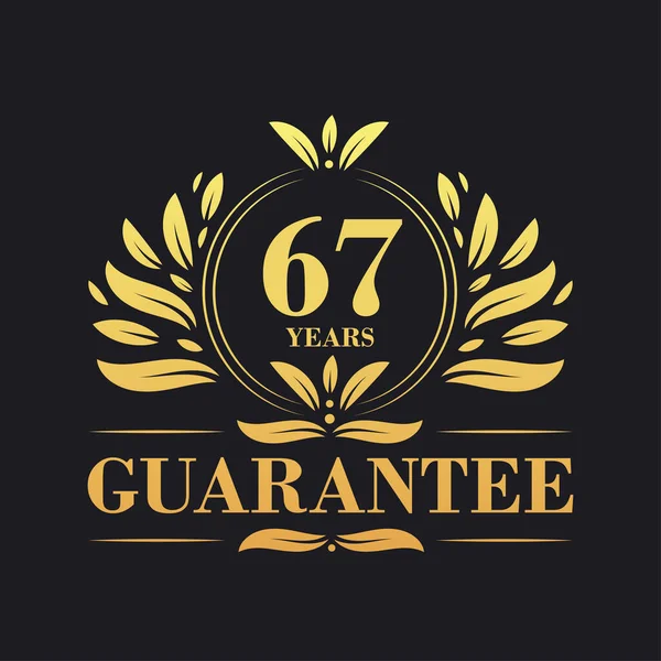 Years Guarantee Logo Vector Years Guarantee Sign Symbol — Stock Vector