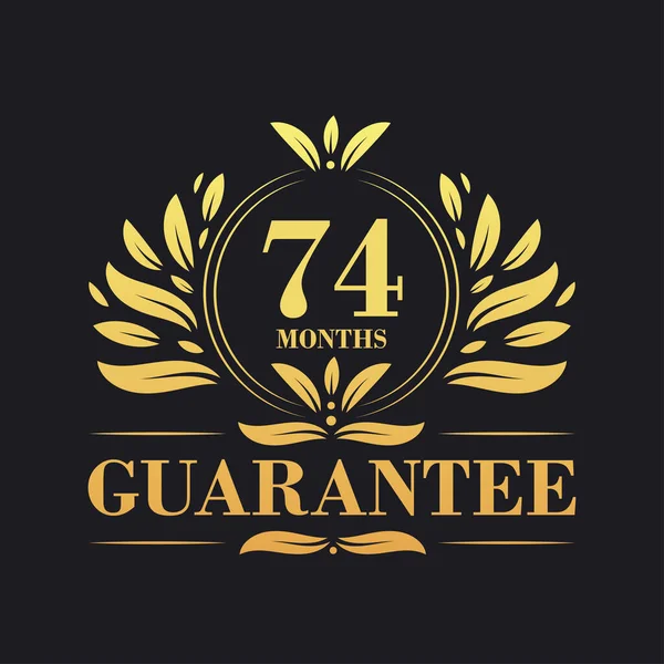 Maanden Garantie Logo Vector Maanden Garantie Teken Symbool — Stockvector