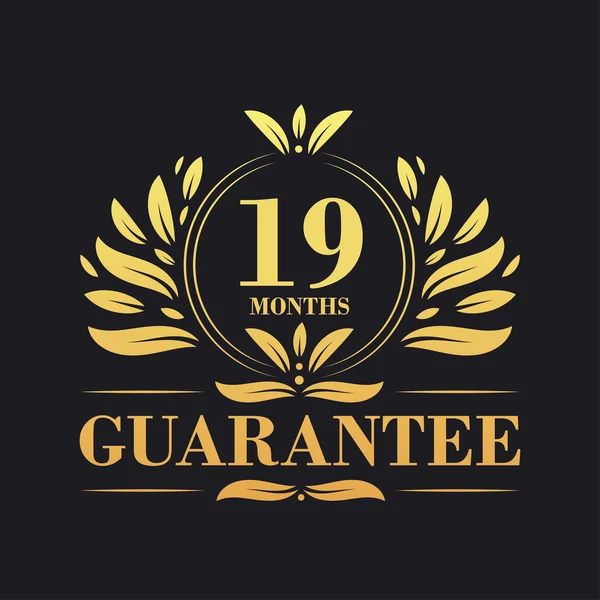Meses Garantia Logo Vetor Meses Símbolo Sinal Garantia — Vetor de Stock