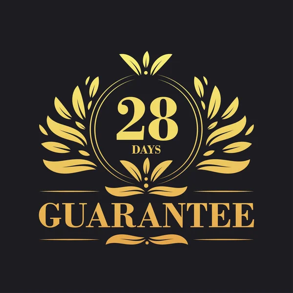 Logo Vecteur Garantie Jours Symbole Signe Garantie Jours — Image vectorielle