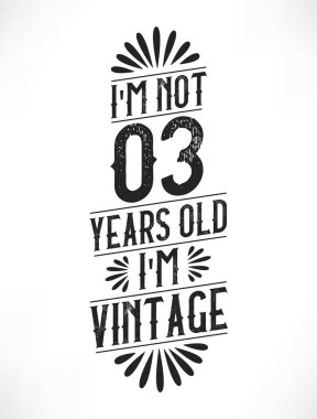 3 yıllık klasik doğum günü. 3. yaş günü klasik tişört tasarımı.