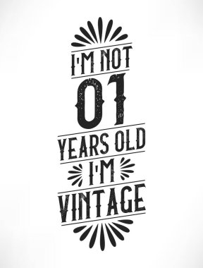 1 yıllık klasik doğum günü. 1. yaş günü klasik tişört tasarımı.