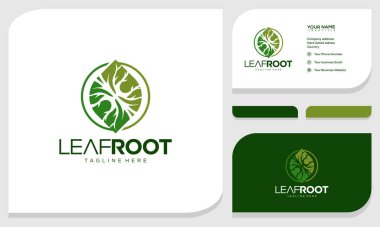 Soyut ağaç kökü ya da dal. Vektör logo şablonu