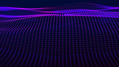 Teknoloji geçmişi. Soyut dijital kombinasyon noktaları. Ağ bağlantısı yapısı. 3B görüntüleme