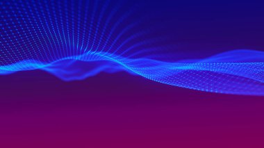 Teknoloji geçmişi. Soyut dijital kombinasyon noktaları. Ağ bağlantısı yapısı. 3B görüntüleme