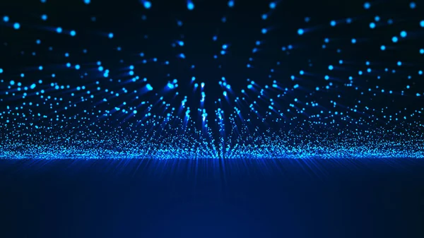 Büyük Data görselleştirme. Veri teknolojisi çizimi. Bilim geçmişi. 3B görüntüleme.