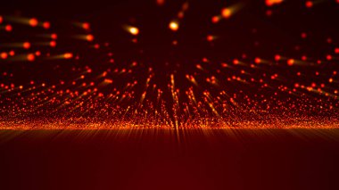 Büyük Data görselleştirme. Veri teknolojisi çizimi. Bilim geçmişi. 3B görüntüleme.