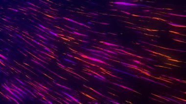 Abstract neon background. Fast moving colored rays. Glowing lines, virtual reality. Speed. 3D rendering. 4K animation.