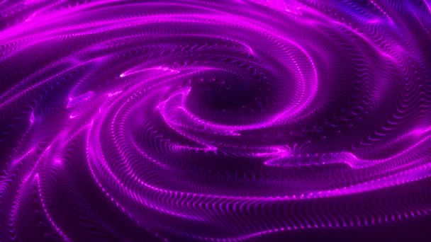 Energy Vortex Mesmerising Spiral Tunnel Crystal Fluid Luminous Whirlpool Abstract — Stockvideo