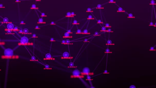 Matrix Φόντο Φέρουν Τυχαίους Αριθμούς Μεγάλα Δεδομένα Ιδέα Του Χάκερ — Αρχείο Βίντεο