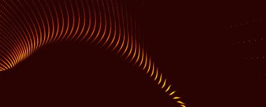 Parçacıkların soyut dijital dalgası. Gelecekçi nokta dalgası. Teknoloji arka plan vektörü. 3d.