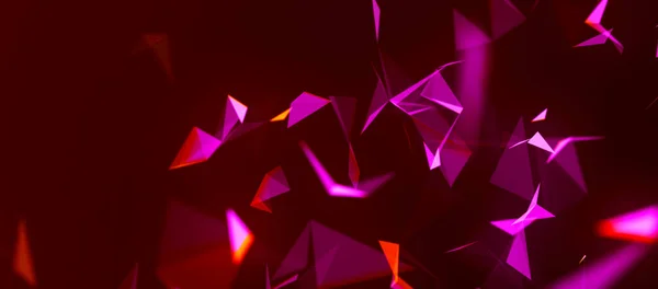 Gekleurde Veelhoekige Ruimte Aansluitpunten Lijnstructuur Digitale Achtergrond Driehoekig Futuristisch Zakelijk — Stockfoto