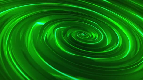 Fiery Energy Vortex Liquid Hypnotic Looped Aqua Swirl Turning Luminous — Stock Video