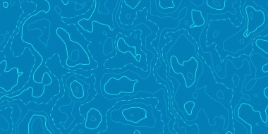 Şekillendirilmiş topoğrafik harita hatlar ve hatlarda yükseklik çizgisi. Koşullu coğrafi şema kavramı ve arazinin yörüngesi. Büyük boy olsun. Vektör illüstrasyonu